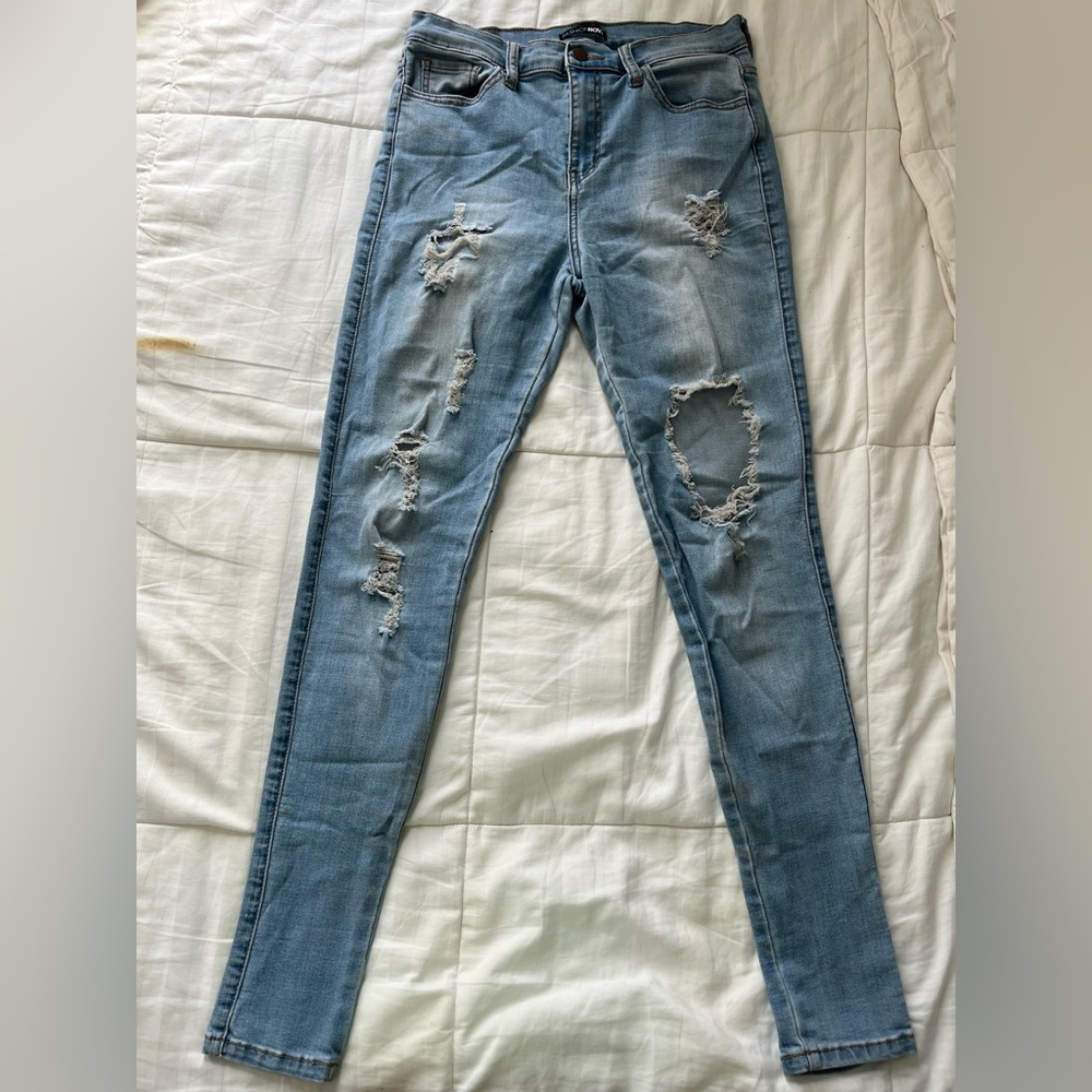 Ripped Skinny Jeans Fashion Nova